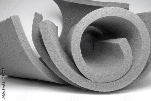 Εκτύπωση καμβά roll a bunch of gray sponge foam
