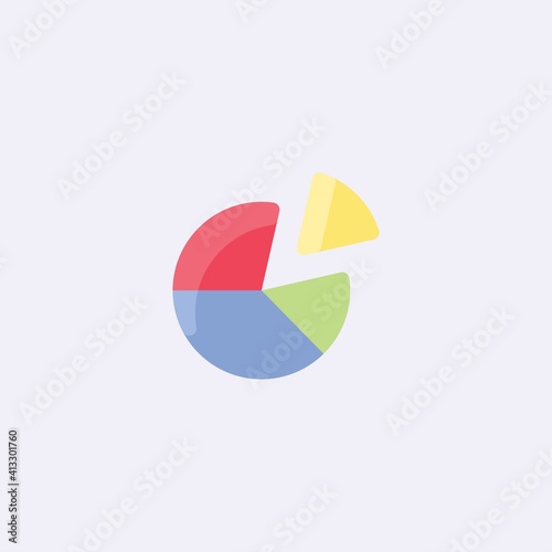 Vector color flat chart diagram icon illustration Free Download Vector color flat chart diagram icon illustration - GFXLoad