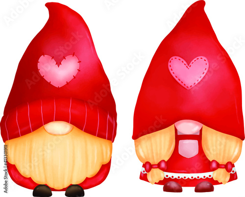 Love valentine gnome.