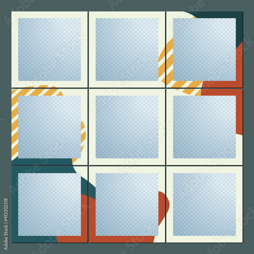 Social media puzzle templates to beautify your social media posts