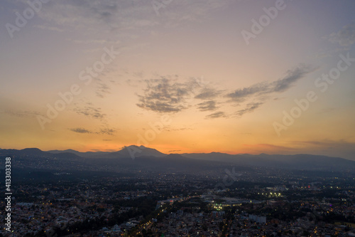 Sunset over the city © BlackMedia