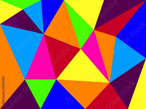 Vector Illustration Abstract Geometric Background Colored Triangles © Anton_Lutsenko