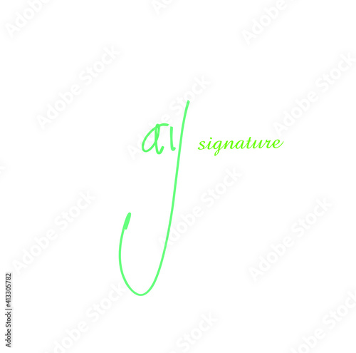 ay initial handwritten logo for identity