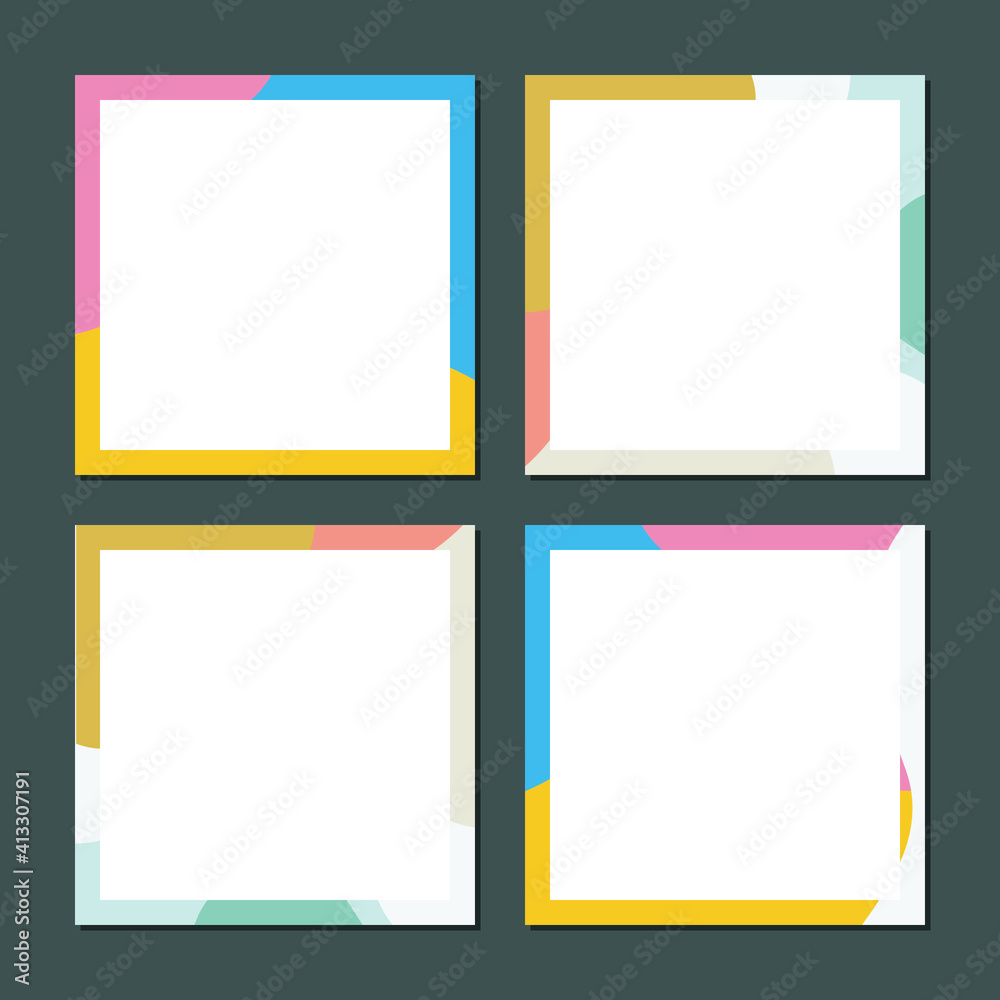Social media template frames, to enhance your social media appearance Social media template frames, to enhance your social media appearance