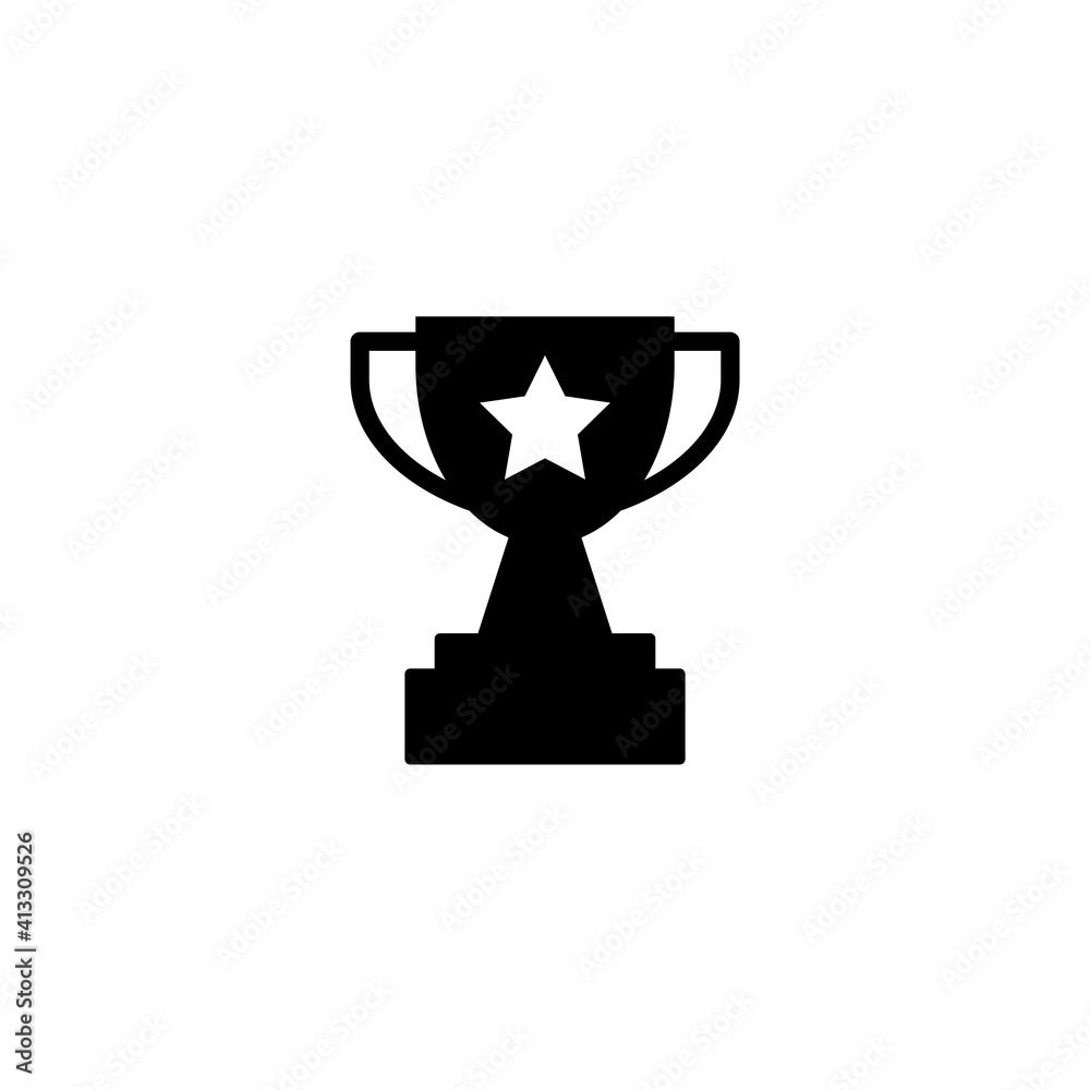 Trophy icon design logo vector template illustration Trophy icon design logo vector template illustration