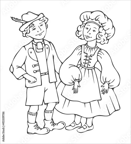 German-folk-clothing_vector