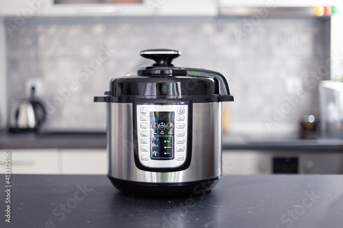 Modern multi cooker in the kitchen