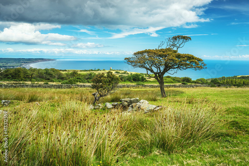 Park Mooar over Ramsey, Isle of Man photo