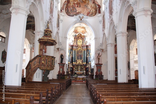 Blick in den Fridolinsmünster im Zentrum von Bad Säckingen in Baden-Württemberg photo