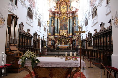 Blick in den Fridolinsmünster im Zentrum von Bad Säckingen in Baden-Württemberg photo