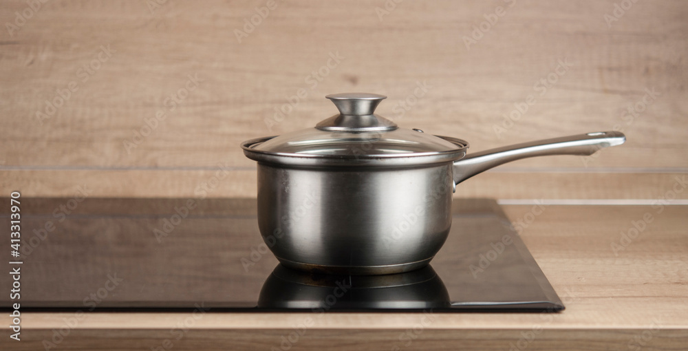 Kitchen sketching. The ladle on a hot stove. Kitchen sketching. The ladle on a hot stove.