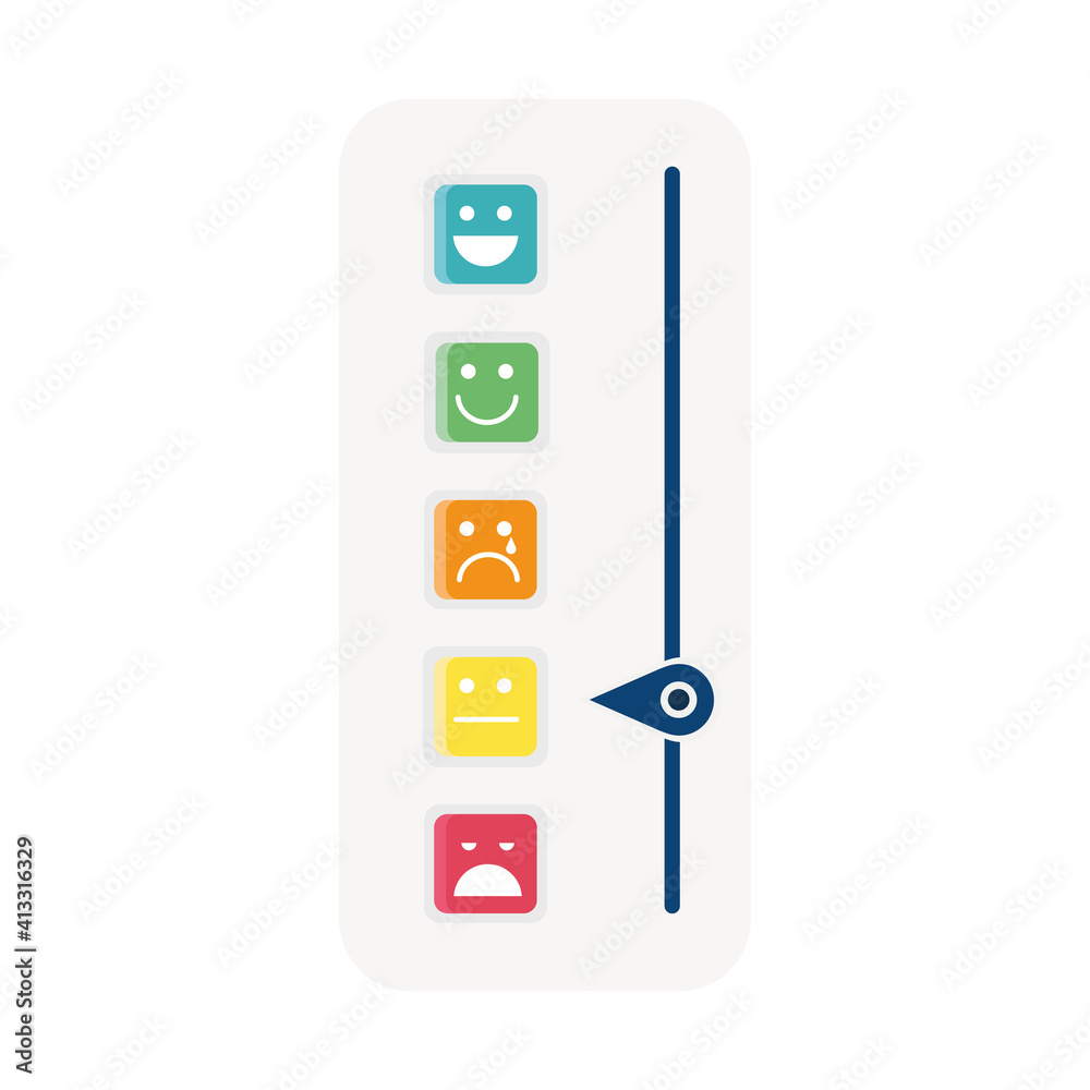 customer satisfaction bar with emojis measure icon vector illustration design customer satisfaction bar with emojis measure icon vector illustration design