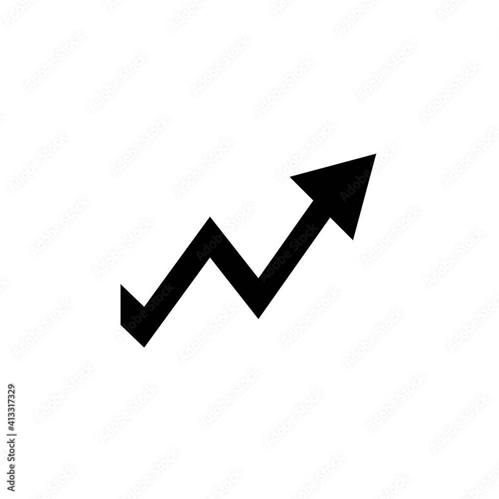 Growth Icon Design Vector Template Growth Icon Design Vector Template