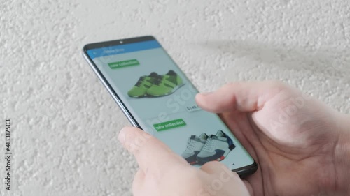 Wallpaper Mural app, application, application software, business, buy, clothes, commerce, consumer, device, digital, display, e-commerce, ecommerce, electronic, gadget, hand, internet, lifestyle, man, market, mobile, Torontodigital.ca