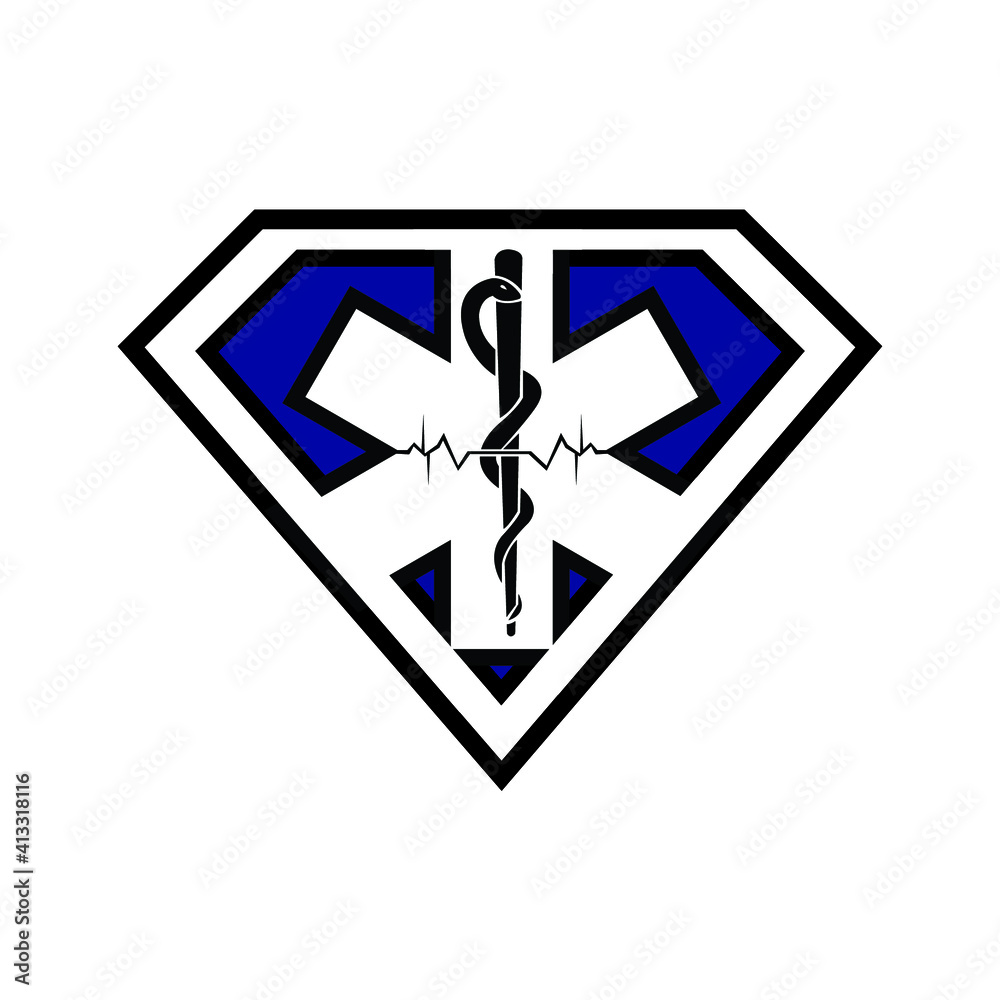 Medicine Hospital Super Medic Logo Concept Design Medicine Hospital Super Medic Logo Concept Design