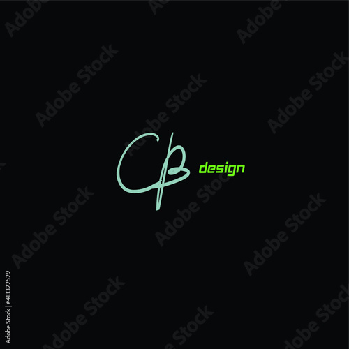 CB Initial Isolated Logo for Identity