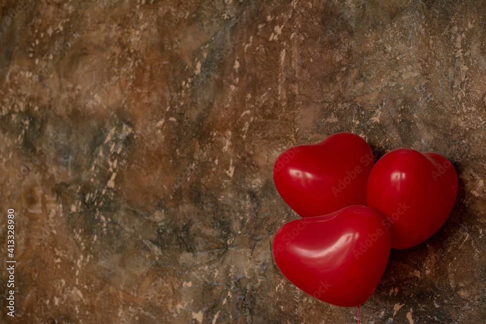 red heart in the shape of heart