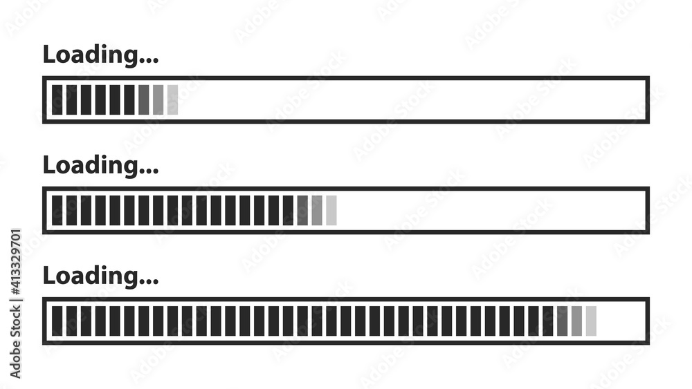 loading icons, load indicator sign, waiting symbols. Vector illustration.