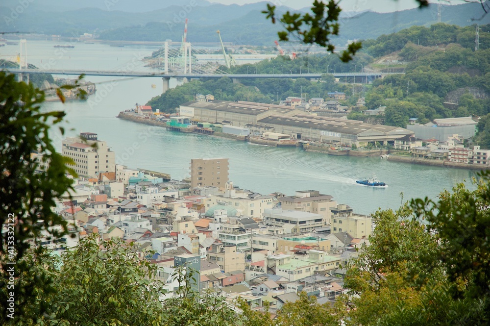 View of Onomichi, Hiroshima, Japan
