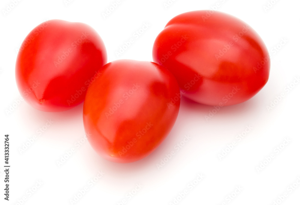 fresh plum tomato isolated on white background fresh plum tomato isolated on white background