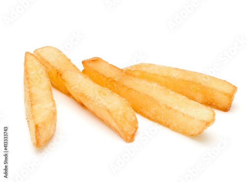 French Fried Potatoes isolated on white background