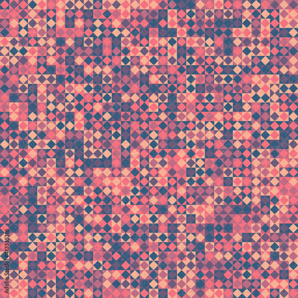 Fototapeta premium Abstract Geometric Pattern generative computational art illustration