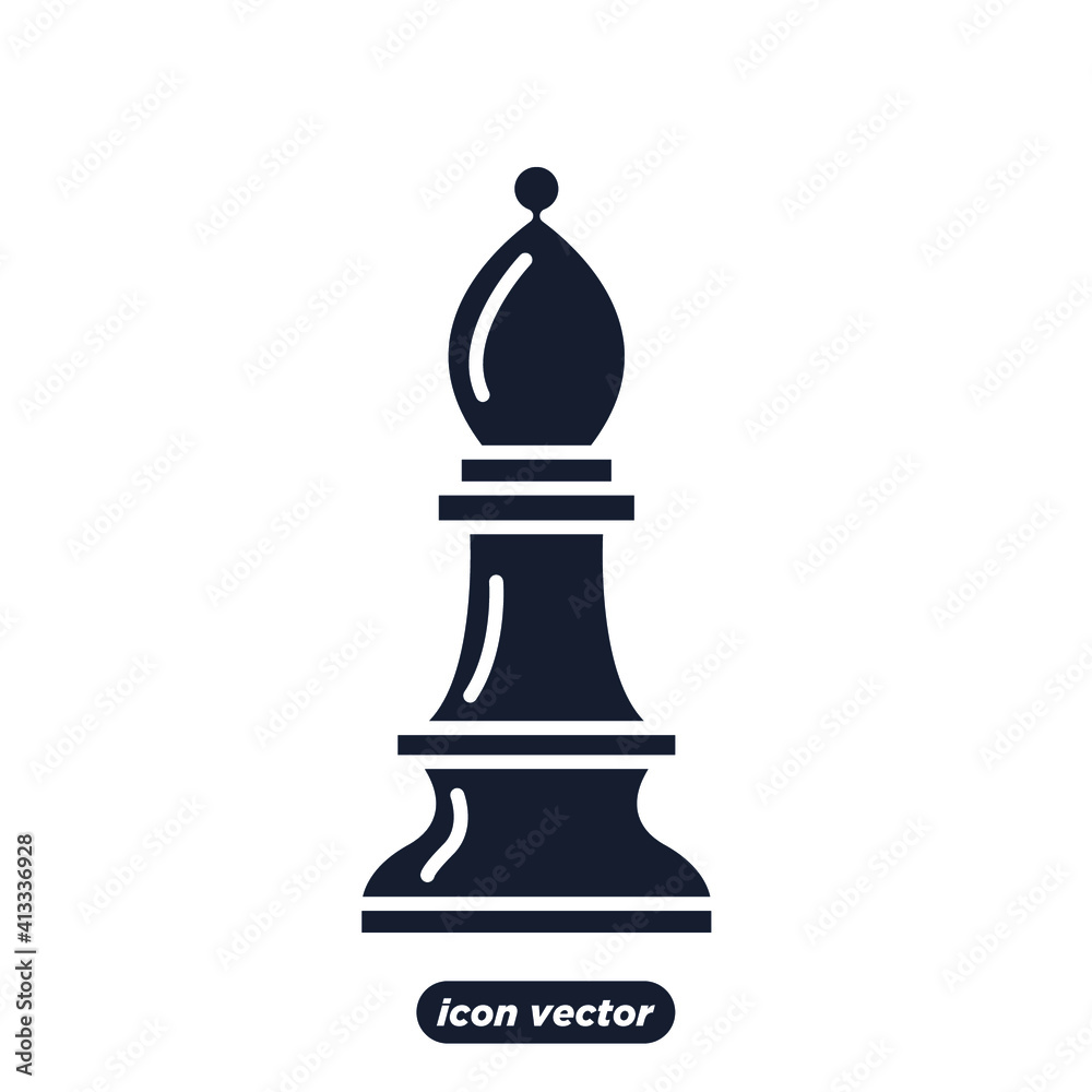 Chess icon. Chess Strategy symbol template for graphic and web design collection logo vector illustration