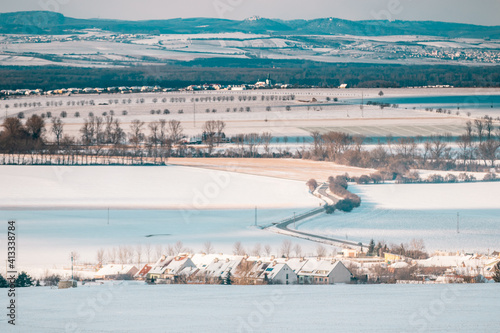 winter landscape with snow © fanynka_u