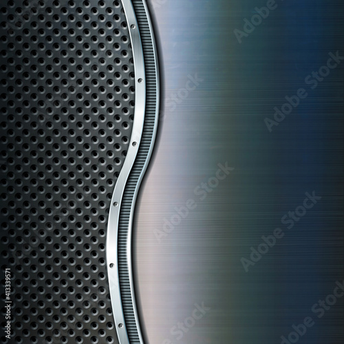 Metal background for industrial and technology design.