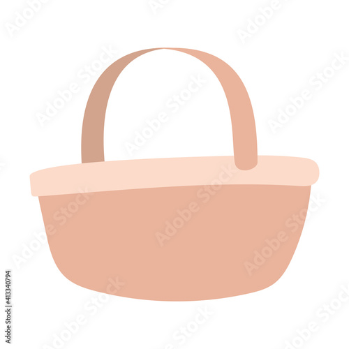 basket on a white background