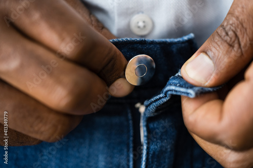 Photos Man Opening Jeans Zipper To Masturbate