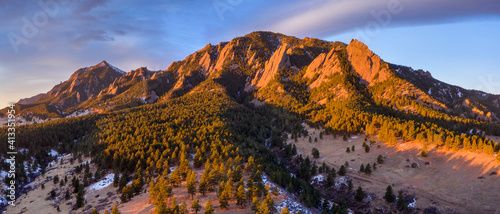 Green Mountain Sunrise Panoramic