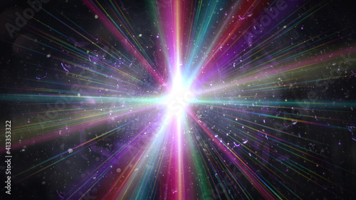 abstract star burst flash laser beam illustration