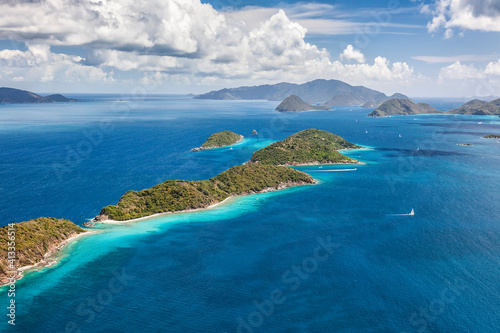 Mingo and Lovango Cays Aerial view