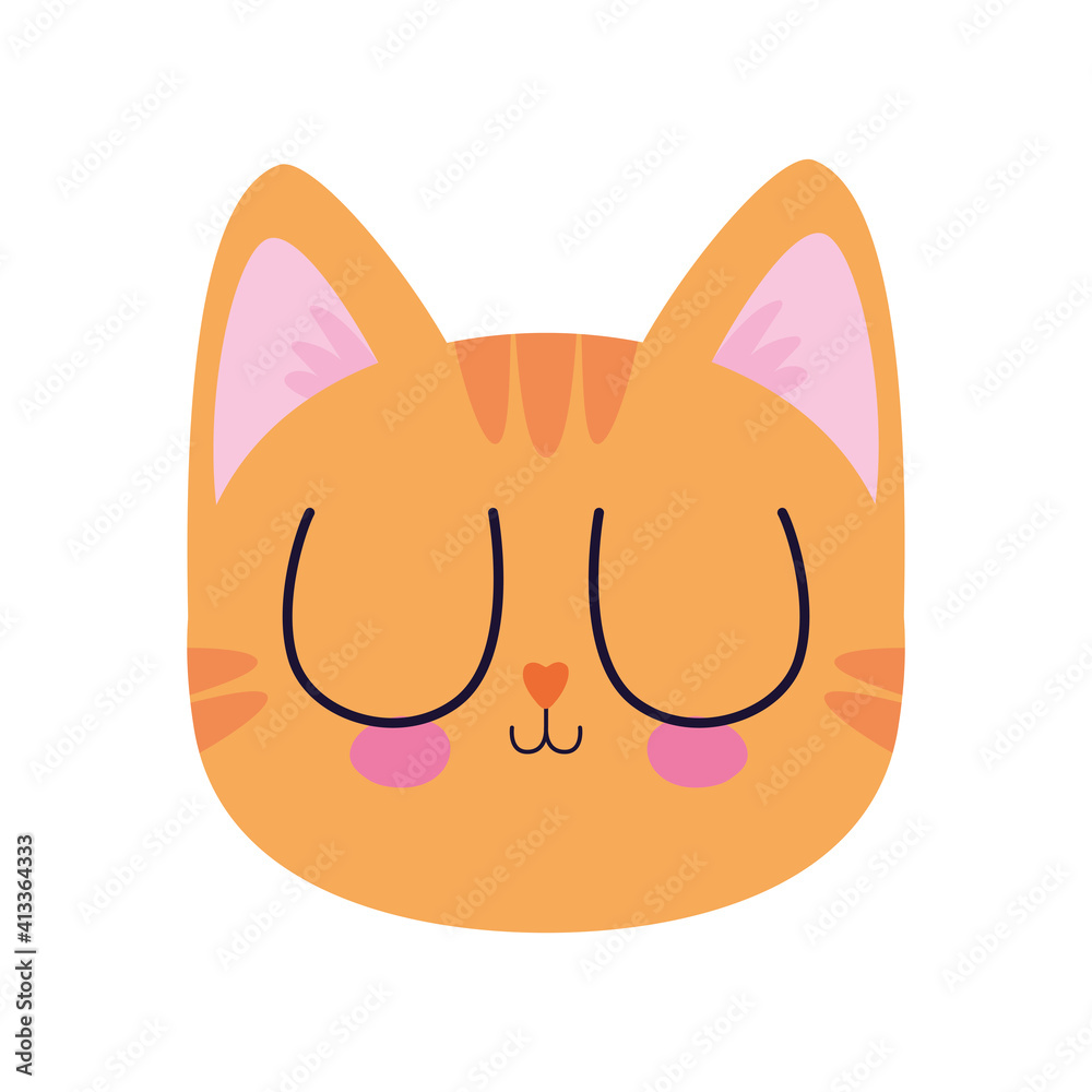 cute kitty on a white background cute kitty on a white background
