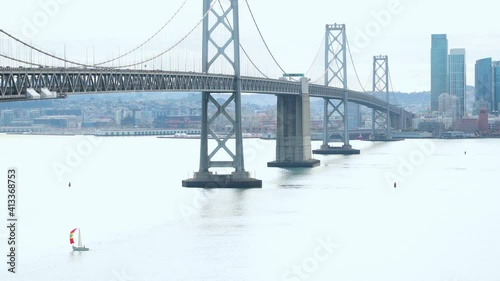 Bay Bridge and cityscape view photo