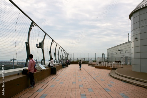 person on the bridge