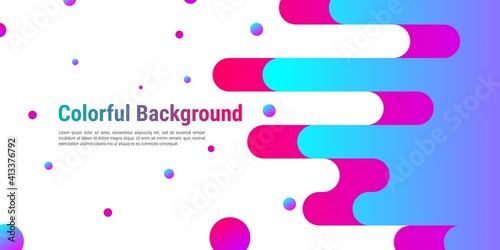 Minimal geometric background. Simple shape with trendy gradient. It is suitable for banners, posters, advertising, websites, etc. Vector illustration