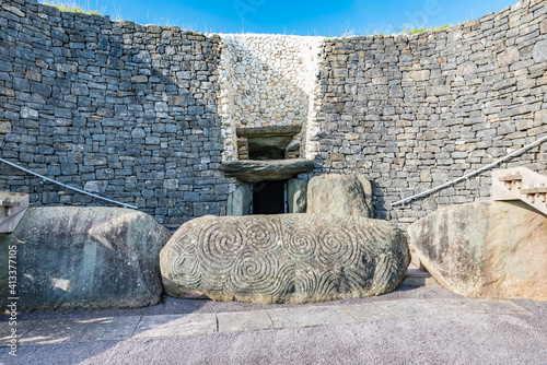 Newgrange (Irish: Si an Bhru), a prehistoric monument in Ireland,  a UNESCO World Heritage Site.