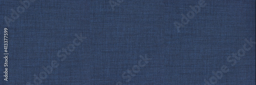 Panoramic Royal Blue Detail Pattern Textile Seamless Background