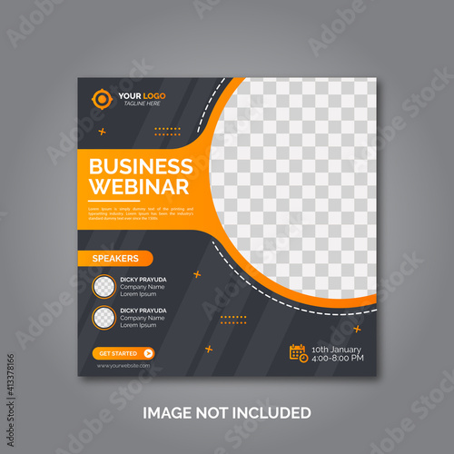Corporate and digital business marketing promotion post design or social media banner