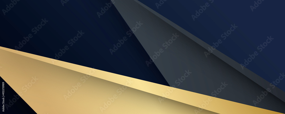 Abstract polygonal pattern luxury dark blue with gold Abstract polygonal pattern luxury dark blue with gold