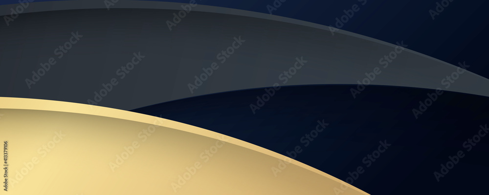 Abstract template dark blue luxury premium background with luxury triangles pattern and gold lighting lines. Abstract grey and gold background poster with dynamic waves. technology network Vector Abstract template dark blue luxury premium background with luxury triangles pattern and gold lighting lines. Abstract grey and gold background poster with dynamic waves. technology network Vector