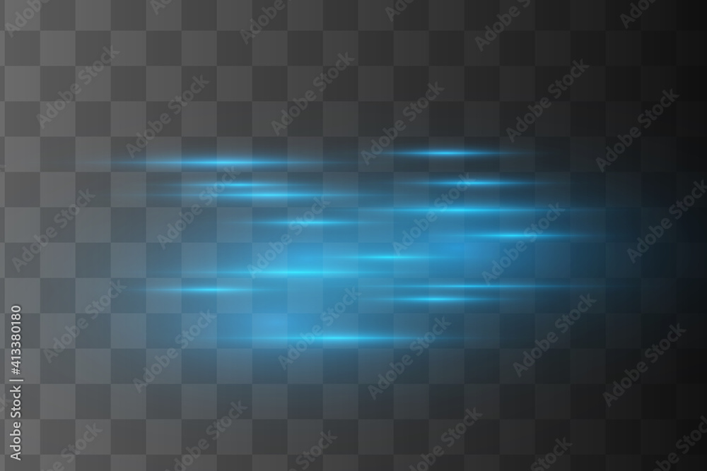 Glow isolated blue light effect, lens flare Glow isolated blue light effect, lens flare