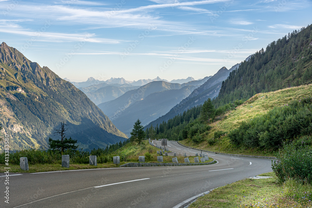 Fototapeta premium road in mountains, Alps, Großglockner