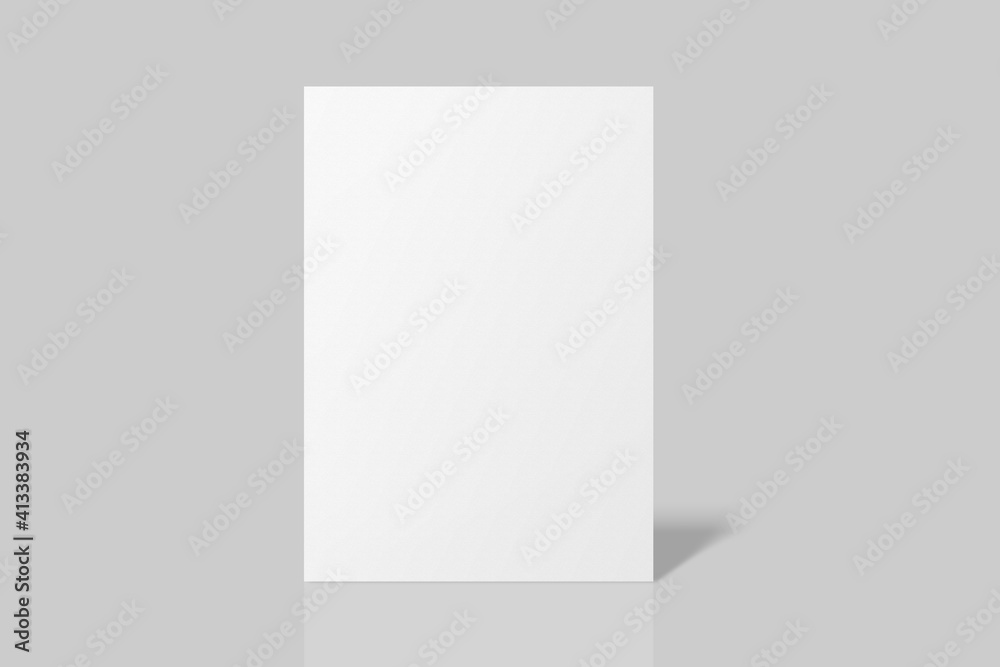 Realistic blank A3 flyer brochure for mockup. Paper or poster illustration. 3D Render. Realistic blank A3 flyer brochure for mockup. Paper or poster illustration. 3D Render.