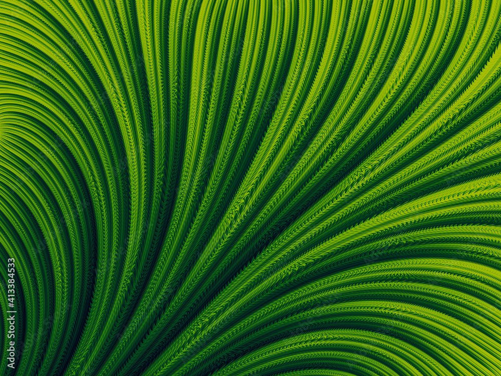 Obraz premium Green abstract digital pattern like a close up of a leaf