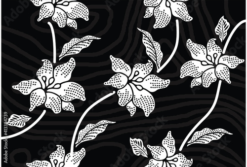 Batik Indonesian: is a technique of wax-resist dyeing applied to whole cloth, or cloth made using this technique originated from Indonesia.
