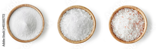 wooden bowl of salt