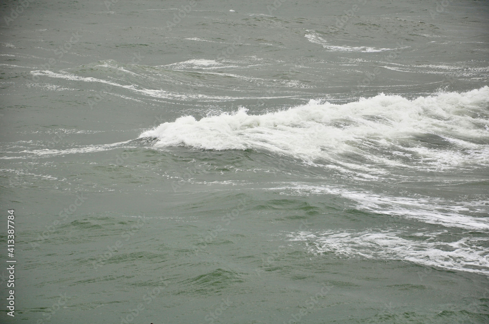 Fototapeta premium seafoam over a wave